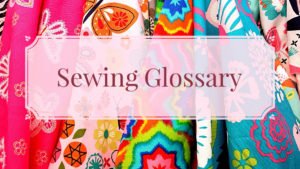 sewing vocabulary