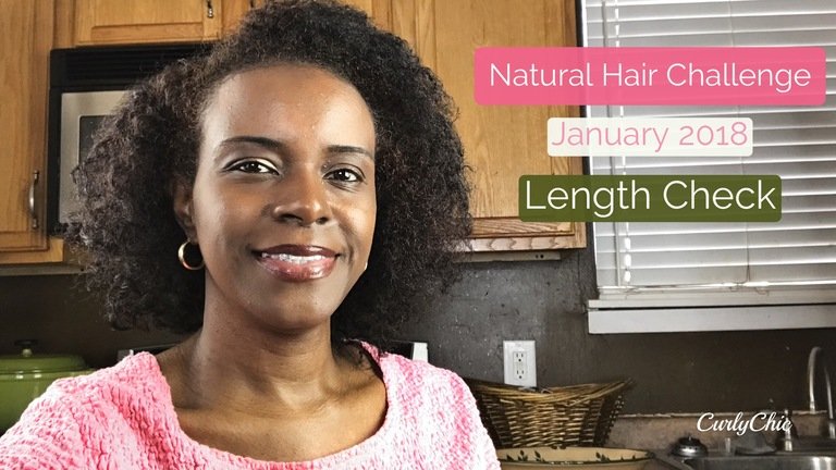 Length Check January 2018 | Natural Hair Growth Challenge