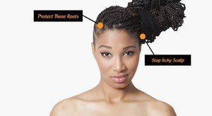 protective styling with twists or braids